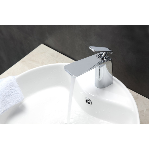 KubeBath AFB1639 Aqua Adatto Single Lever Bathroom Vanity Faucet