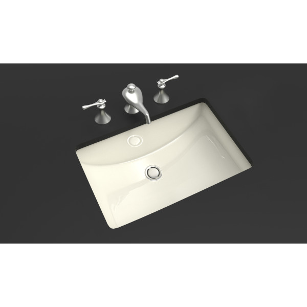 American Imagination AI-18095 20.75 Inch Rectangle Undermount Sink In Biscuit