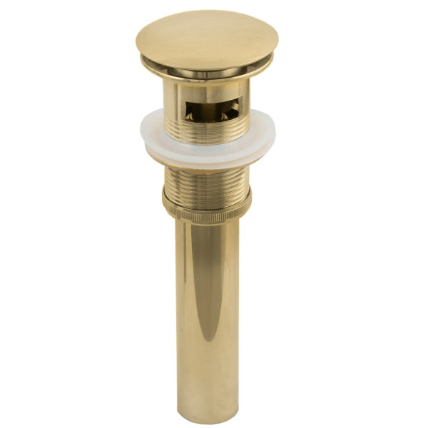 American Imagination AI-2031 Brass Bathroom Sink Drain With Overflow