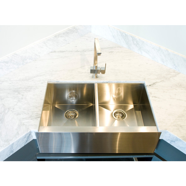 American Imagination AI-27465 Chrome 16 Gauge Rectangular Kitchen Sink