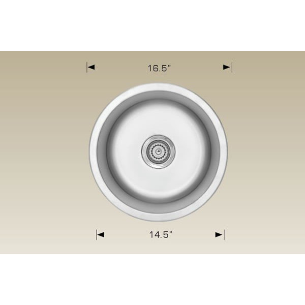 American Imagination AI-27563 Chrome 18 Gauge Stainless Steel Kitchen Sink