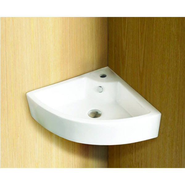 American Imagination AI-696 Wall Mount Unique Vessel In White Color For Single Hole Faucet