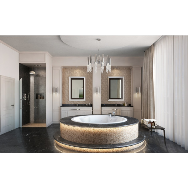 Aquatica Allegra-Blt-Rlx Allegra Drop In Acrylic Relax Air Massage Bathtub In White