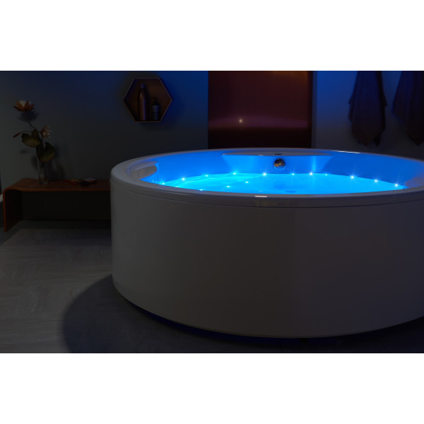 Aquatica Allegra-FS-Rlx Whirlpool Free Standing Relax Air Massage Bathtub In White
