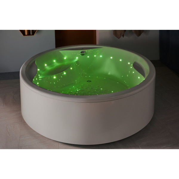 Aquatica Allegra-FS-Rlx Whirlpool Free Standing Relax Air Massage Bathtub In White