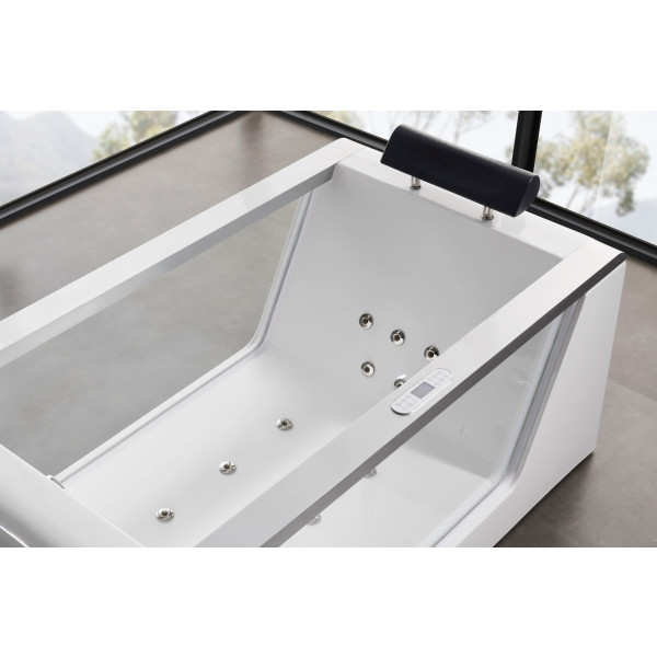 EAGO AM152ETL-5 5 ft Clear Rectangular Acrylic Whirlpool Bathtub