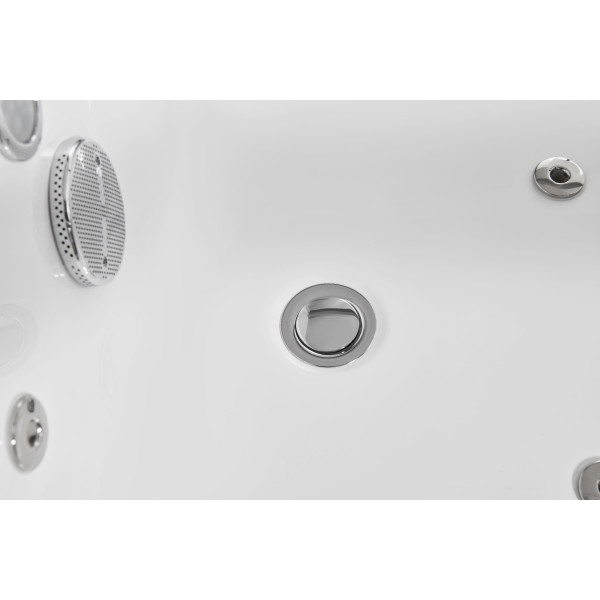 EAGO AM152ETL-5 5 ft Clear Rectangular Acrylic Whirlpool Bathtub
