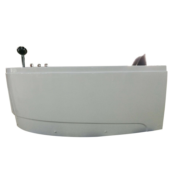EAGO AM161-L 59" Single Person Corner White Acrylic Whirlpool Bath Tub