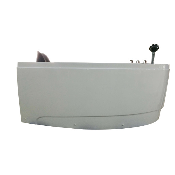 EAGO AM161-R 59" Single Person Corner White Acrylic Whirlpool BathTub
