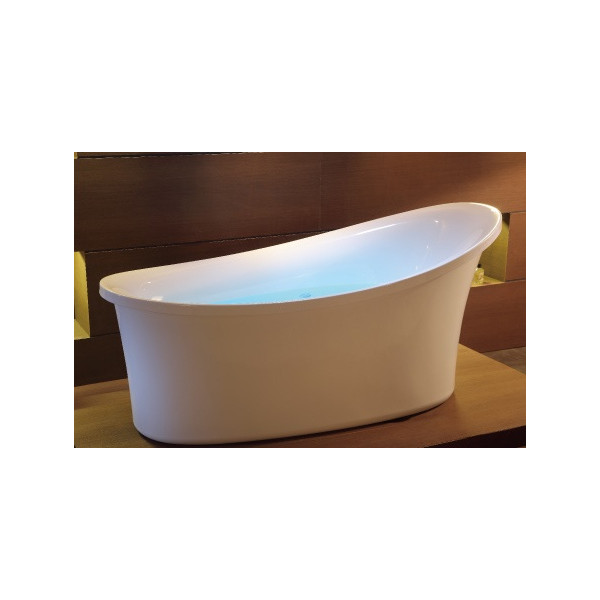 EAGO AM1800 70" White Free Standing Oval Air Bubble Bathtub