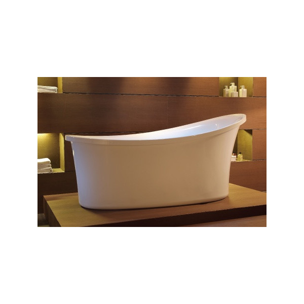 EAGO AM1800 70" White Free Standing Oval Air Bubble Bathtub