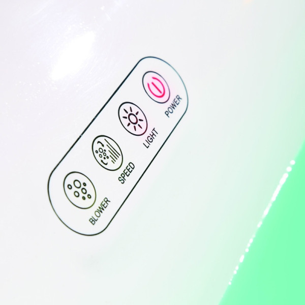 EAGO AM1900  74" White Free Standing Oval Air Bubble Bathtub