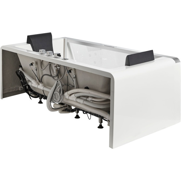 EAGO AM196ETL 6 ft Clear Rectangular Acrylic Whirlpool Bathtub for Two