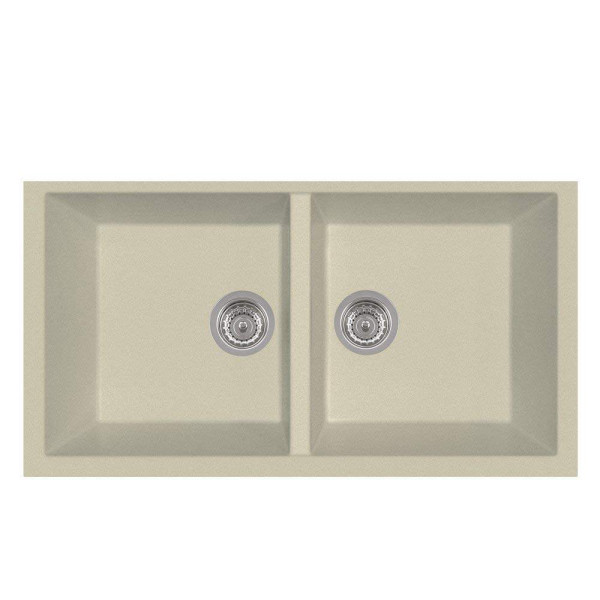 Latoscana AM8620ST Undermount Double Bowl Granite Kitchen Sink
