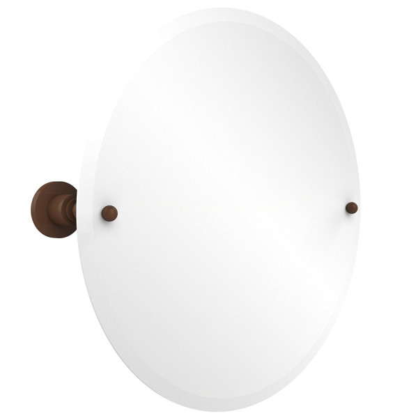 Allied Brass AP-90 22" Astor Place Round Tilt Mirror with Beveled Edge