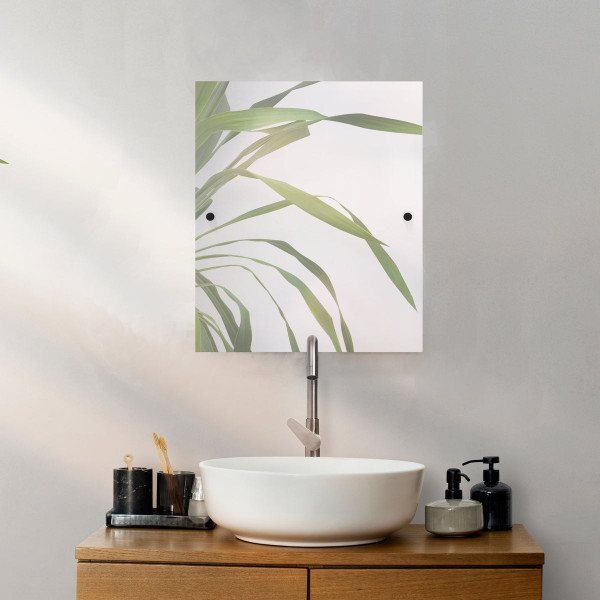 Allied Brass AP-92-SN Rectangular Beveled Edge Tilt Mirror in Satin Nickel