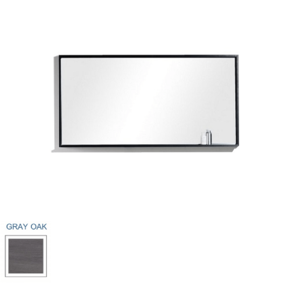 KubeBath ASM55 Bliss 55" Framed Mirror With Shelve