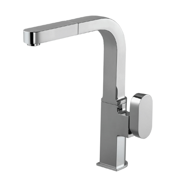 Houzer AZUPO-965 Azura Series Single Handle Pull-Out Kitchen Faucet