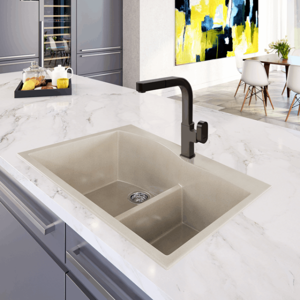 Houzer AZUPO-965 Azura Series Single Handle Pull-Out Kitchen Faucet