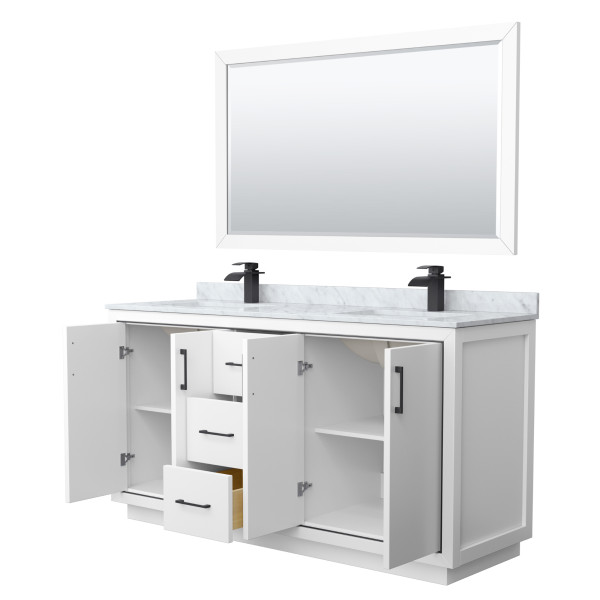 Wyndham WCF111166D..BCMUNSM58 Icon 66 Inch Double Bathroom Vanity