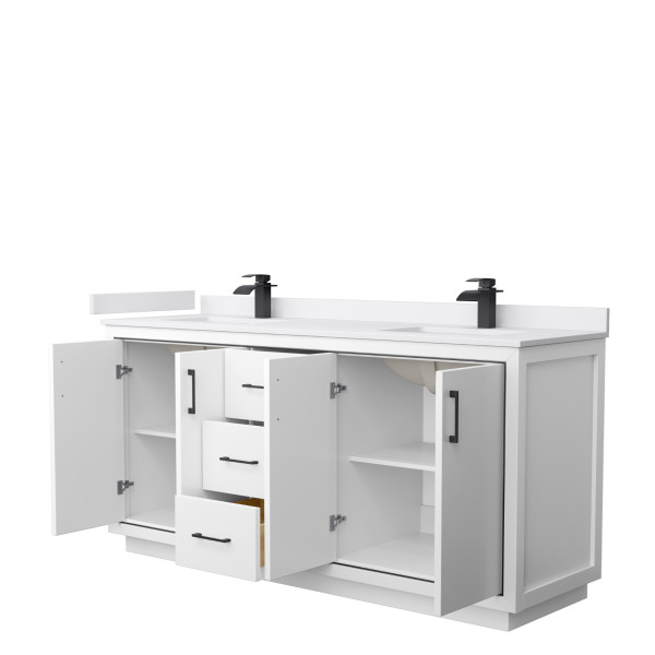 Wyndham WCF111172D..BWCUNSMXX 72 Inch Double Bathroom Vanity