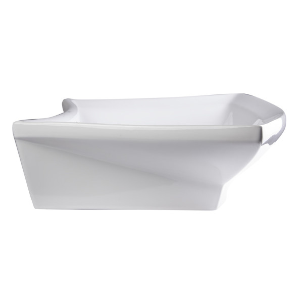 EAGO BA142 28" White Rectangular Porcelain Bathroom Sink with Overflow