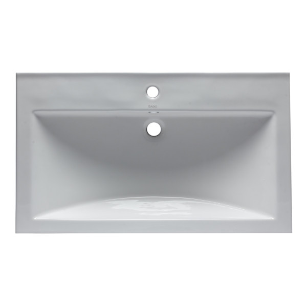 EAGO BH001 White Ceramic 32"x19" Rectangular Drop In Sink