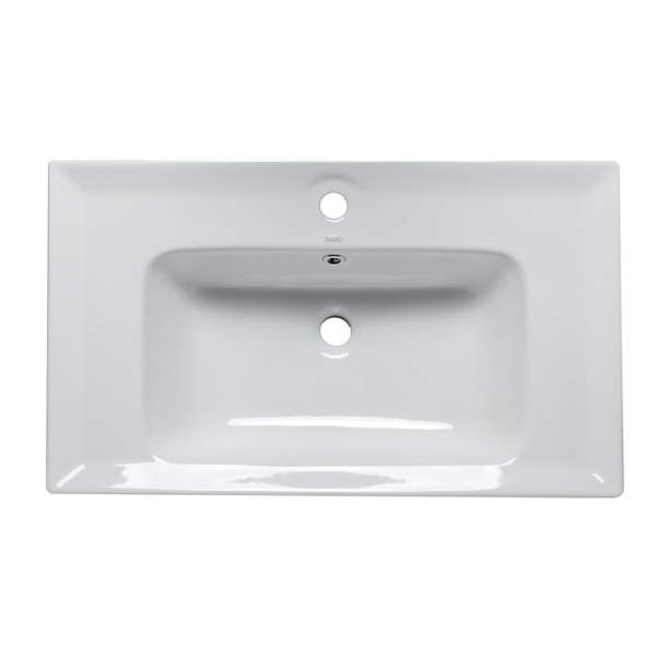 EAGO BH003 White Ceramic 32"x19" Rectangular Drop In Sink