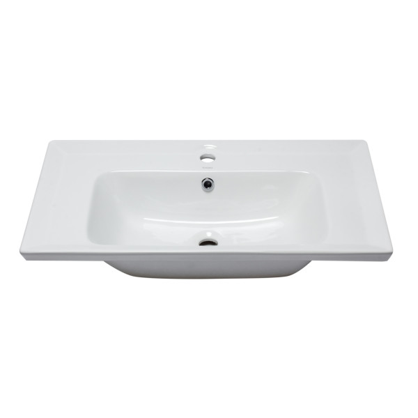 EAGO BH003 White Ceramic 32"x19" Rectangular Drop In Sink