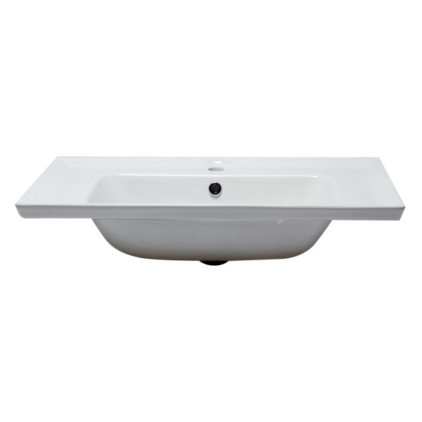 EAGO BH003 White Ceramic 32"x19" Rectangular Drop In Sink