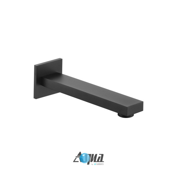 KubeBath BK-TF1V Aqua Piazza Matte Black Tub Filler with Rough-In Valve