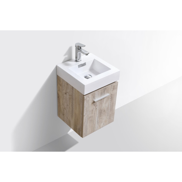 KubeBath BSL16 Bliss Modern 16 Inch Wall Mounted Modern Bathroom Vanity