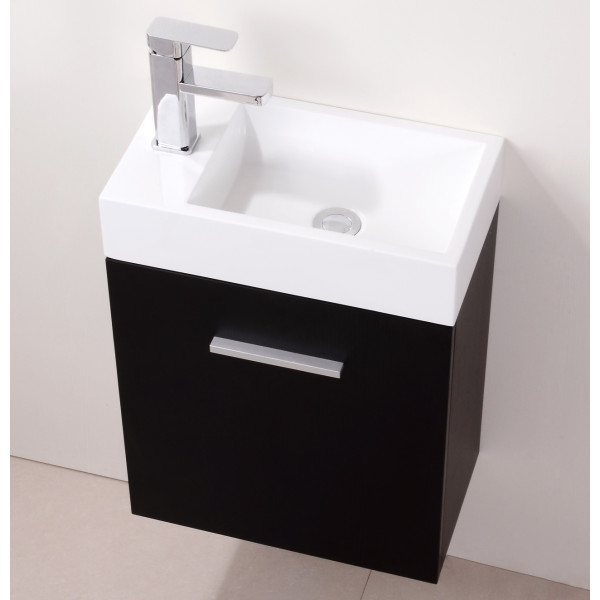 KubeBath BSL18 Bliss 18" Wall Mount Modern Bathroom Vanity