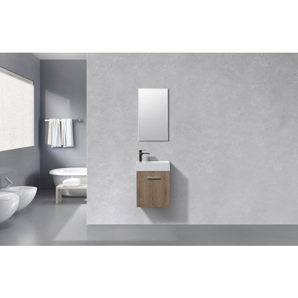 KubeBath BSL18 Bliss 18" Wall Mount Modern Bathroom Vanity