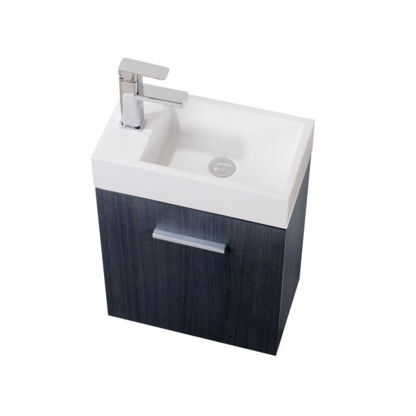 KubeBath BSL18 Bliss 18" Wall Mount Modern Bathroom Vanity