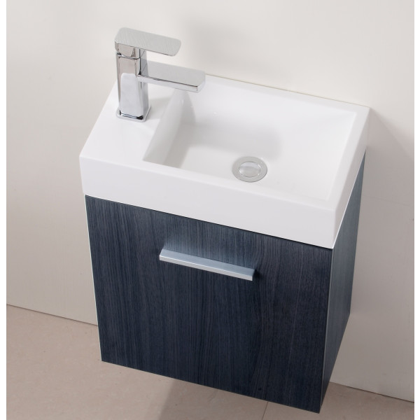 KubeBath BSL18 Bliss 18" Wall Mount Modern Bathroom Vanity