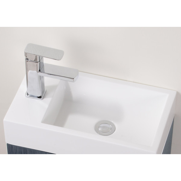 KubeBath BSL18 Bliss 18" Wall Mount Modern Bathroom Vanity