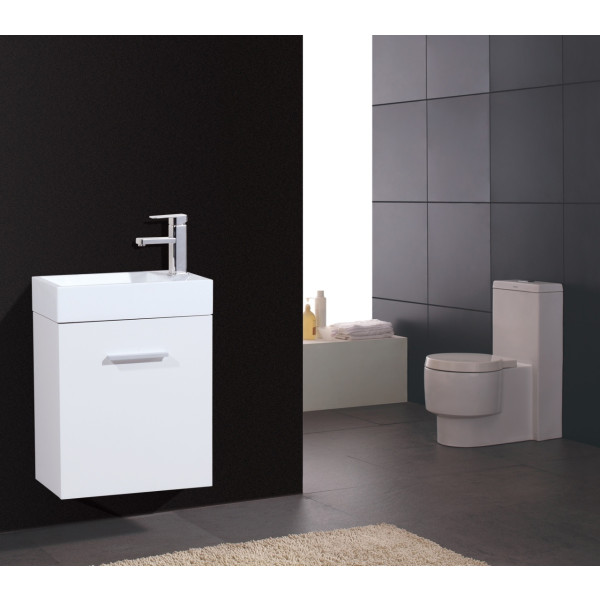 KubeBath BSL18 Bliss 18" Wall Mount Modern Bathroom Vanity