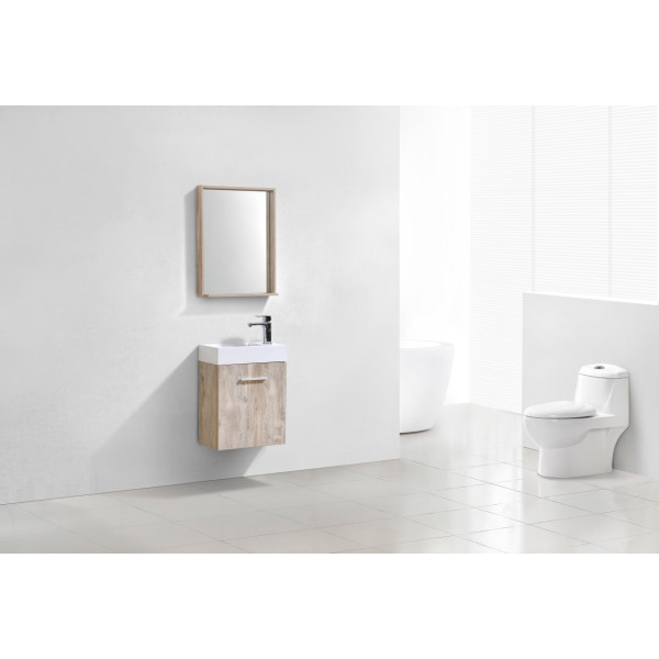 KubeBath BSL18 Bliss 18" Wall Mount Modern Bathroom Vanity