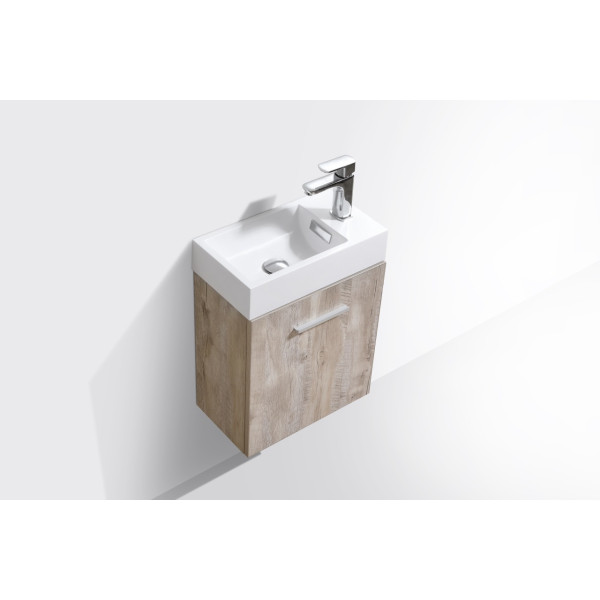 KubeBath BSL18 Bliss 18" Wall Mount Modern Bathroom Vanity