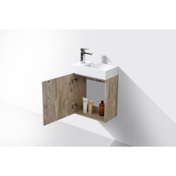 KubeBath BSL18 Bliss 18" Wall Mount Modern Bathroom Vanity