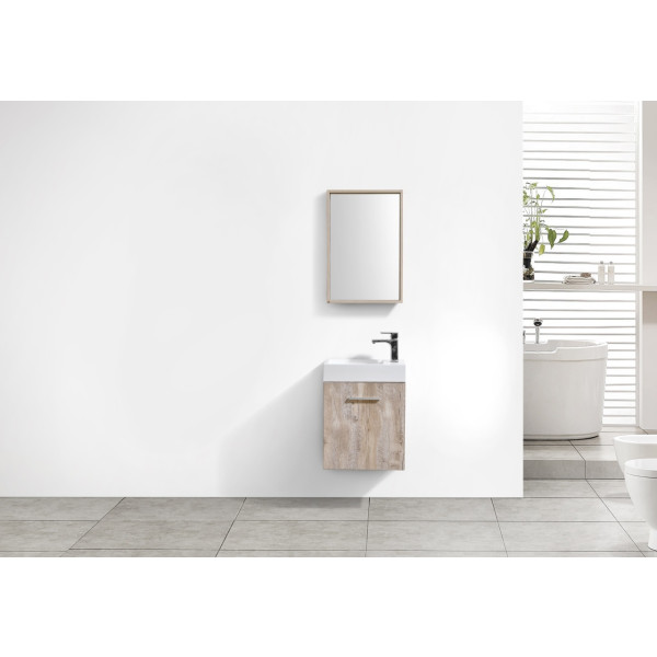 KubeBath BSL18 Bliss 18" Wall Mount Modern Bathroom Vanity