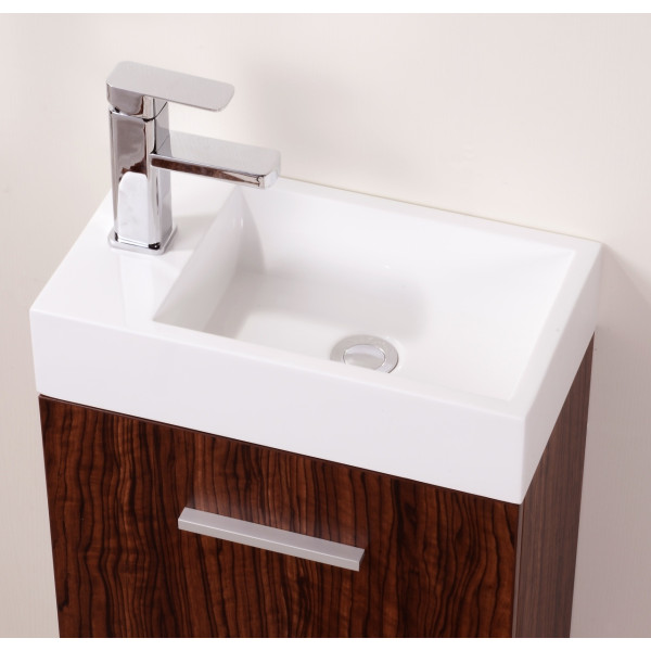 KubeBath BSL18 Bliss 18" Wall Mount Modern Bathroom Vanity