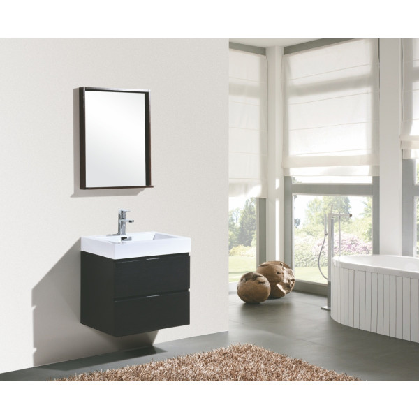 KubeBath BSL24 Bliss 24" Wall Mount Modern Bathroom Vanity