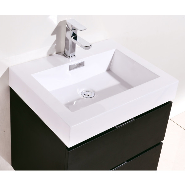 KubeBath BSL24 Bliss 24" Wall Mount Modern Bathroom Vanity
