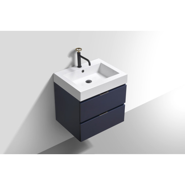 KubeBath BSL24 Bliss 24" Wall Mount Modern Bathroom Vanity