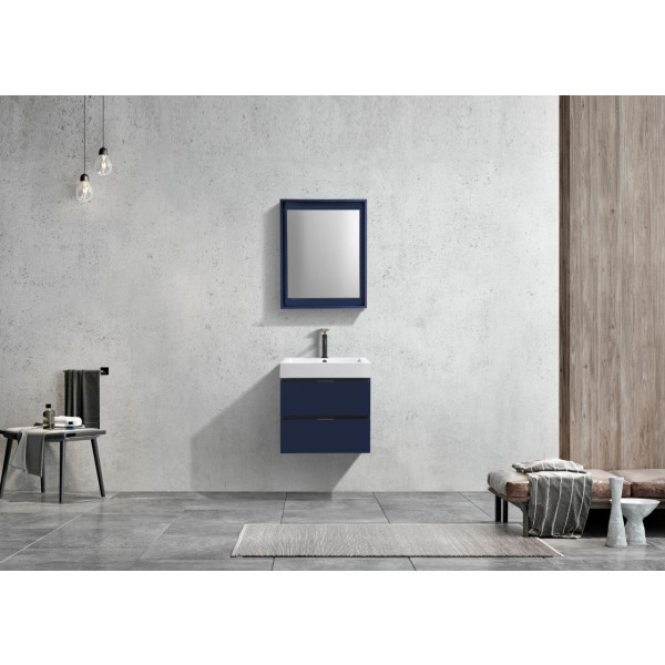 KubeBath BSL24 Bliss 24" Wall Mount Modern Bathroom Vanity