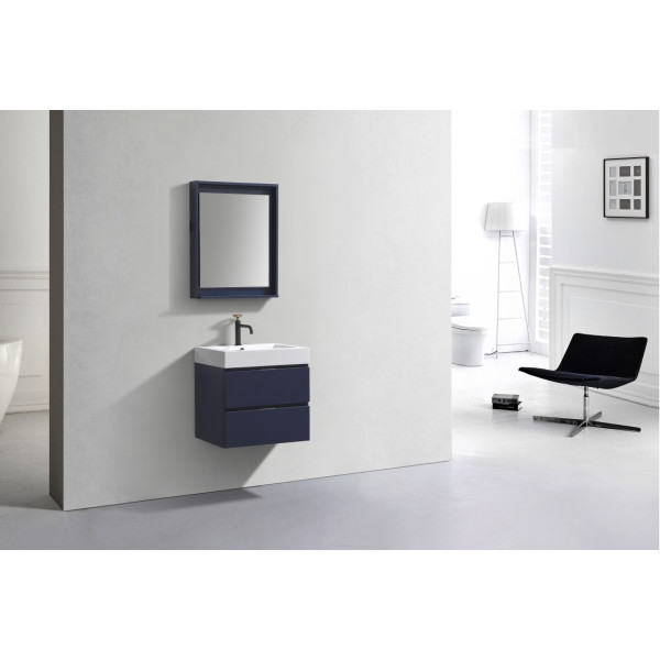 KubeBath BSL24 Bliss 24" Wall Mount Modern Bathroom Vanity