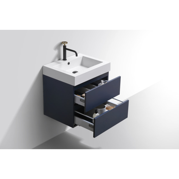KubeBath BSL24 Bliss 24" Wall Mount Modern Bathroom Vanity