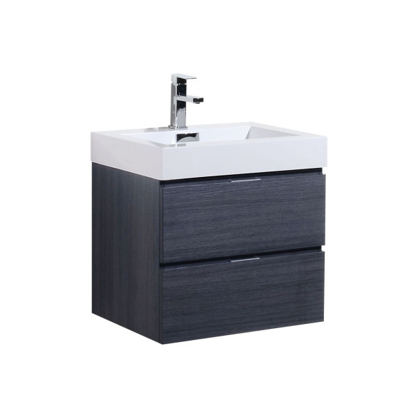 KubeBath BSL24 Bliss 24" Wall Mount Modern Bathroom Vanity